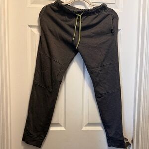 Lee Kids Dark Gray Sweatpants with Neon Green Drawstring